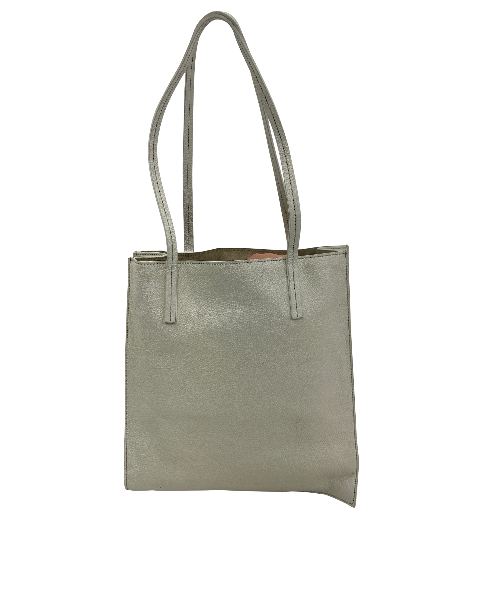 Madras Tote, 420&euro;, Bolso, Blanco, Animal - Piel, Vista trasera